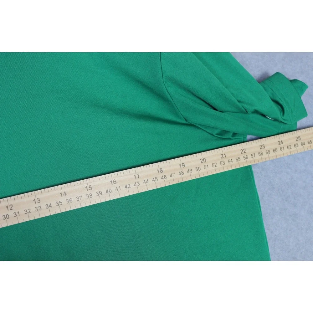 Adidas Mens Green 3-Stripes Chest Dri-fit Golf‎ Polo Sport Shirt Size Large